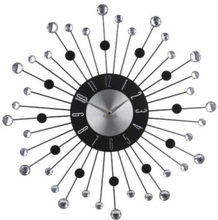 Originální nástěnné hodiny ve tvaru slunečních paprsků