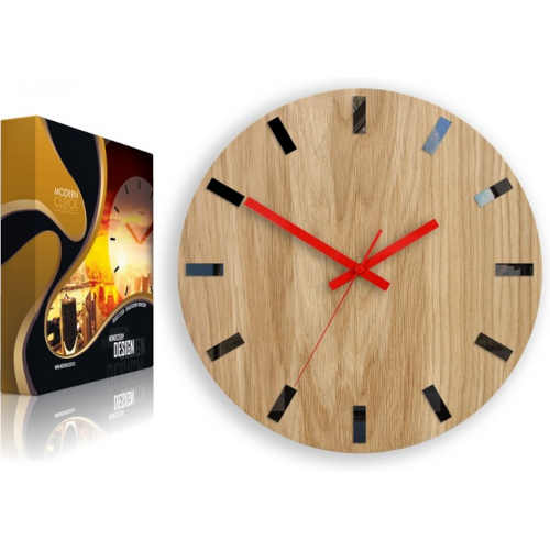 designové nástěnné hodiny ze dřeva